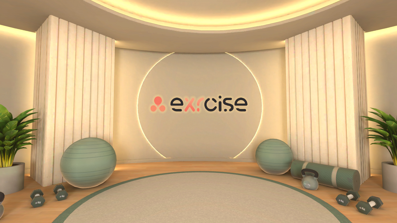 Entorno base de eXRcise sin personalización de marca