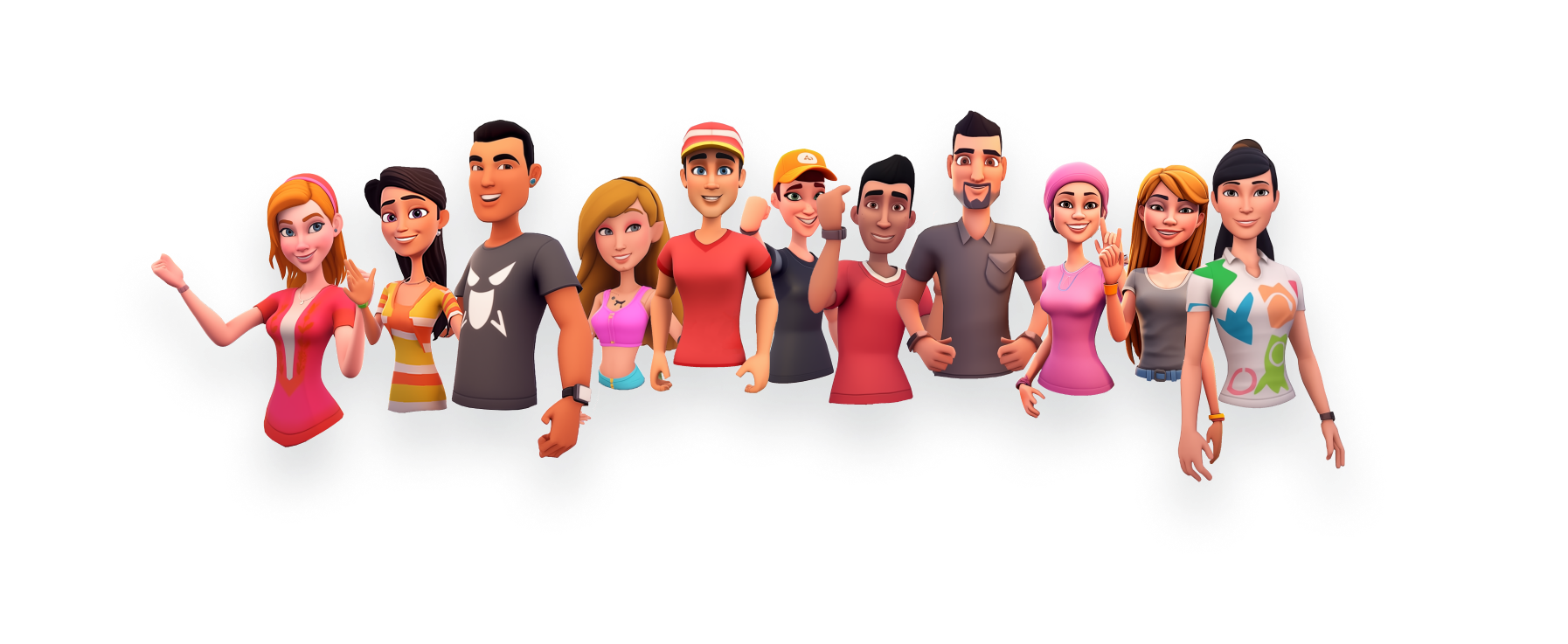 Grupo de avatares de la comunidad eXRcise VR
